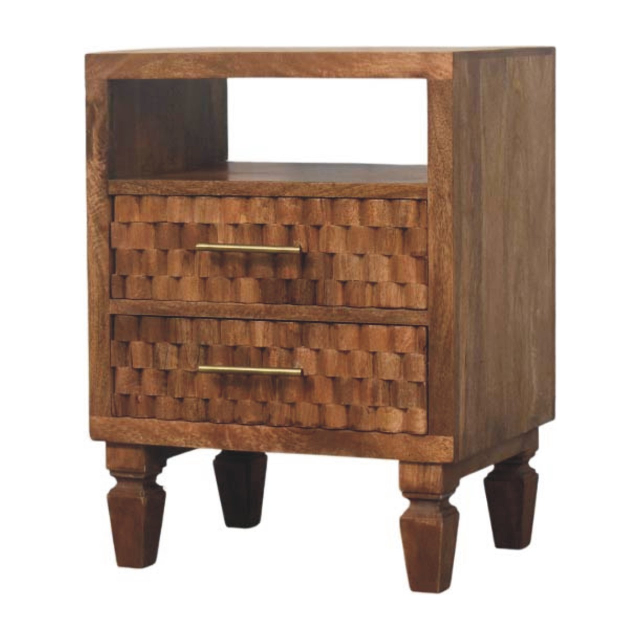 Arno Comodino in Teak Dorato