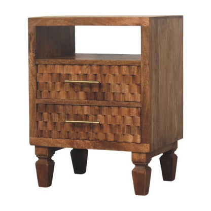 Arno Comodino in Teak Dorato