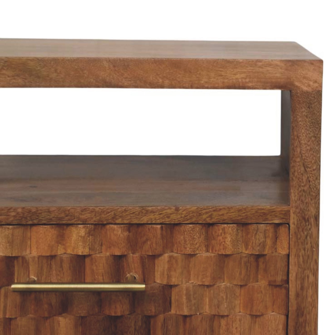 Arno Comodino in Teak Dorato