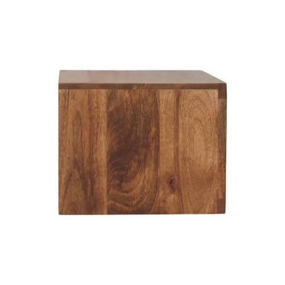 Arno Wall-Mounted Nightstand in Golden Teak