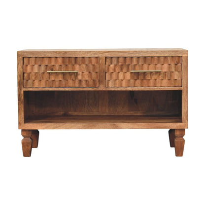 Arno Shoe Storage Unit in Golden Teak