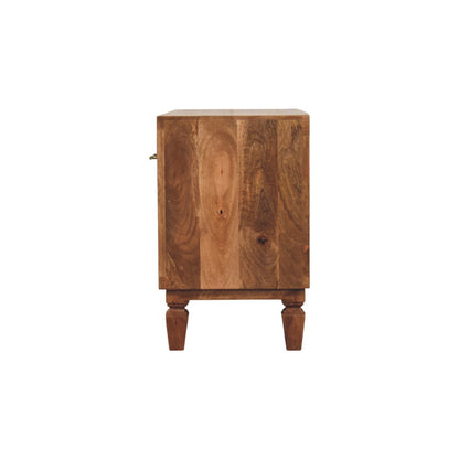 Arno Mobile Scarpiera in Teak Dorato
