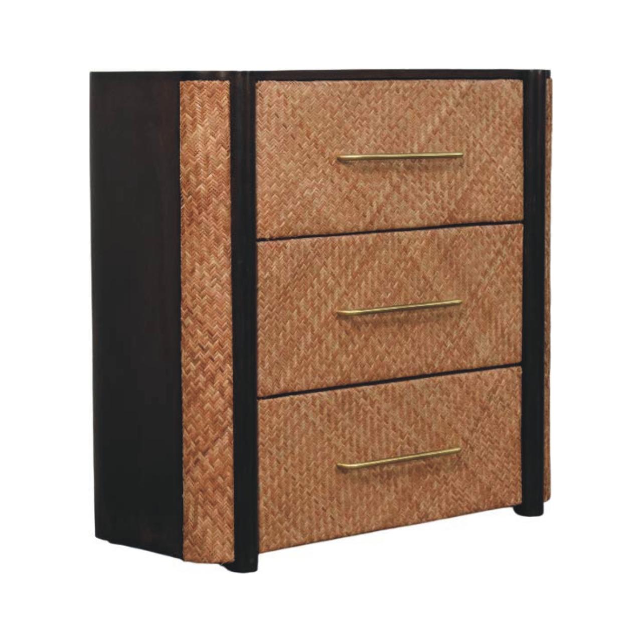 Havana Weave Cómoda com 3 Gavetas