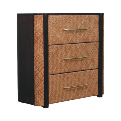 Havana Weave Cómoda com 3 Gavetas