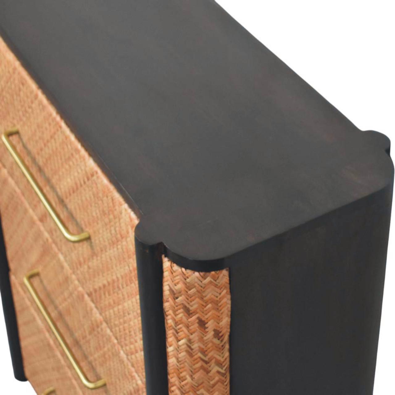 Havana Weave Cómoda com 3 Gavetas