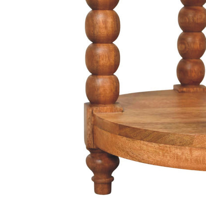 Table d'Appoint Ronde à Pieds Torsadés