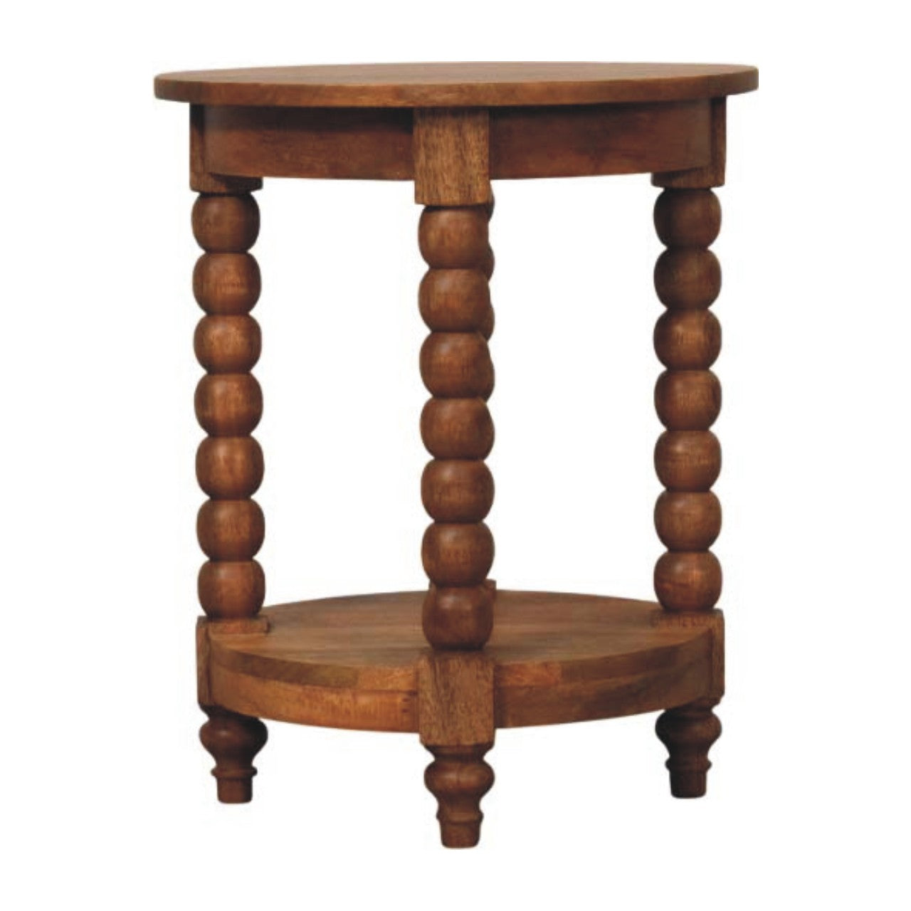 Table d'Appoint Ronde à Pieds Torsadés