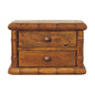 Bamboo Bedside in Amber Oak Finish