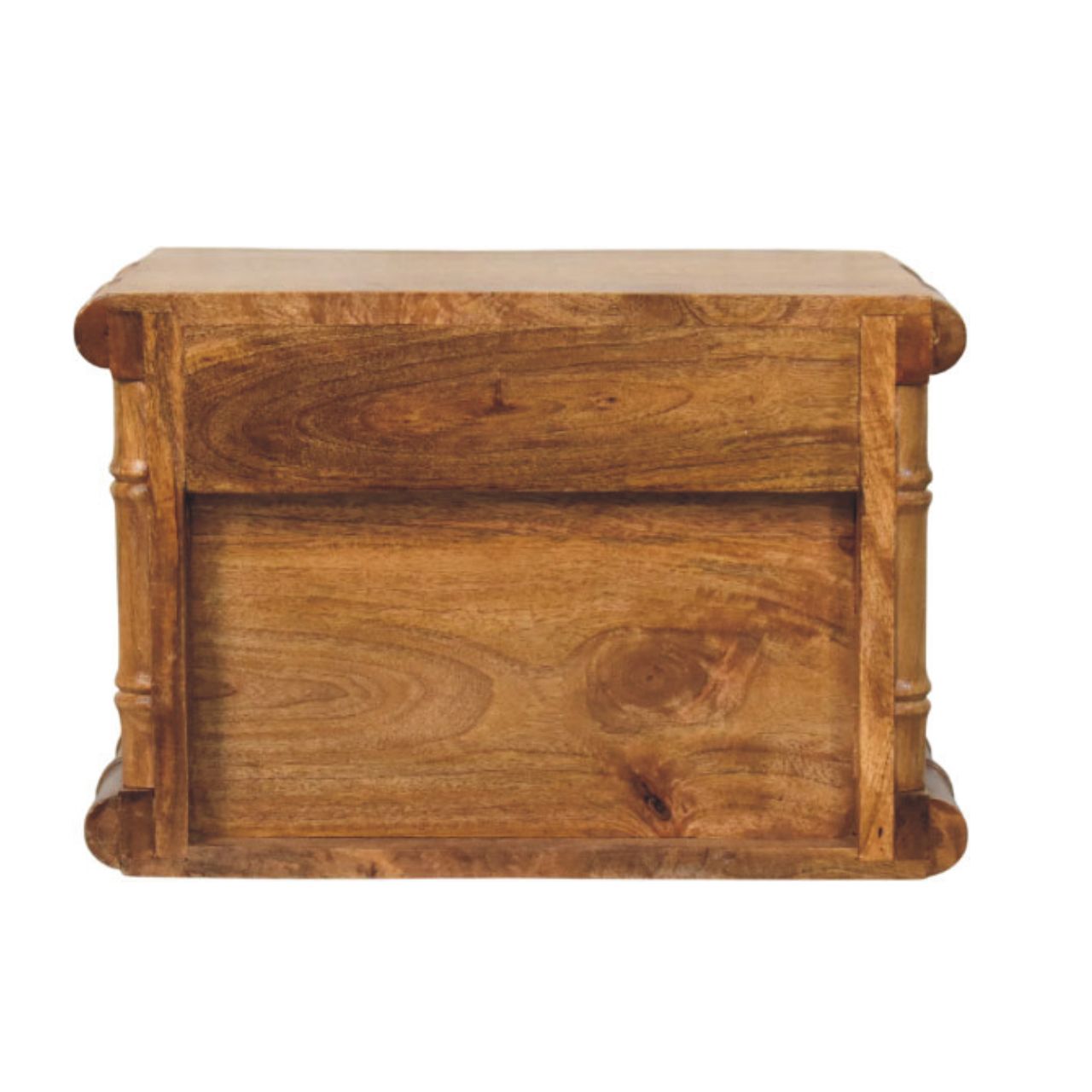 Table de Chevet Bamboo en Finition Chêne Ambré