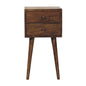 Nordic 2 Drawer Bedside in Classic Grey