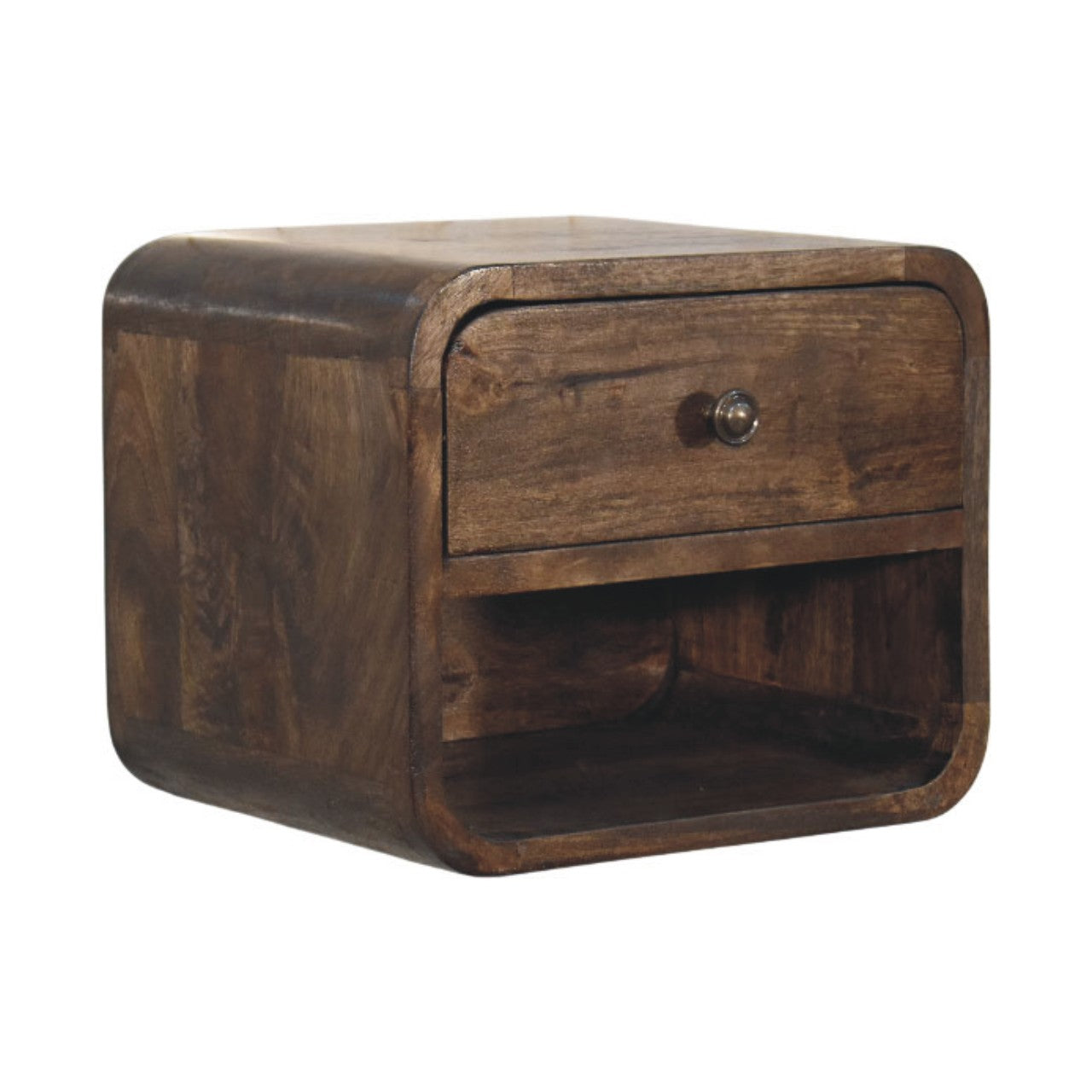 Rounded One-Drawer Nightstand