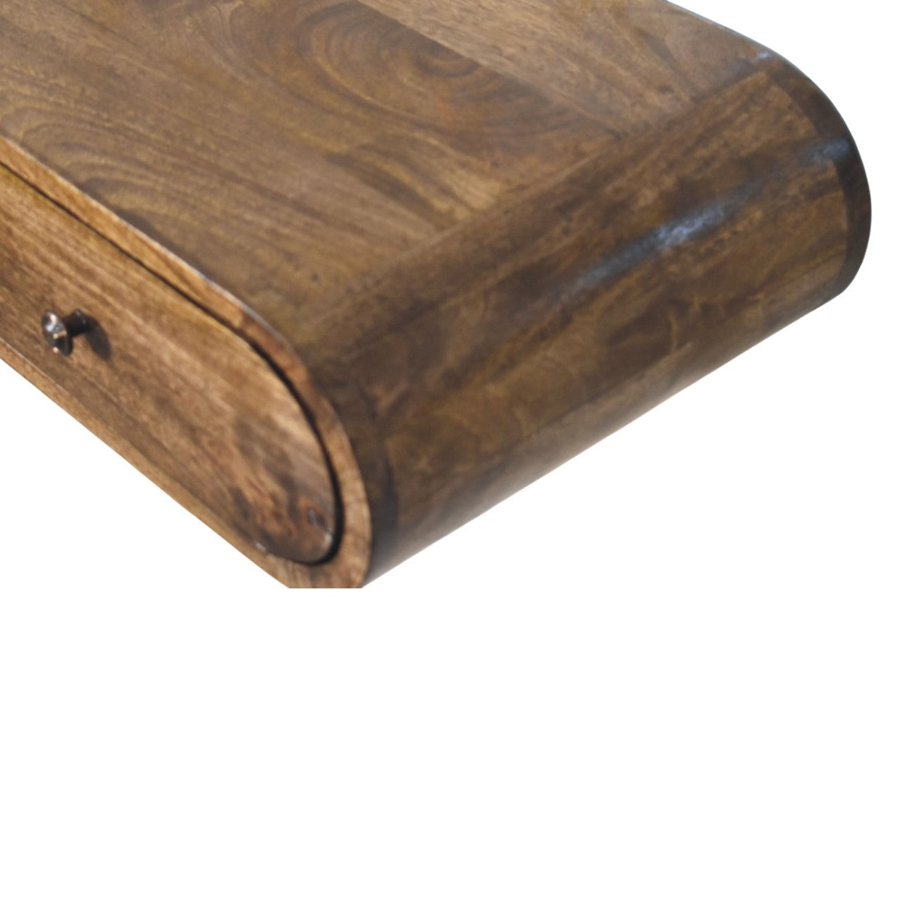 Wandmontierte Konsole mit abgerundeten Kanten und 2 Schubladen