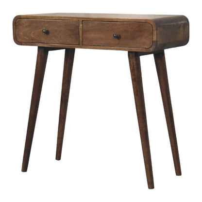 Console Classique Grise aux Coins Arrondis