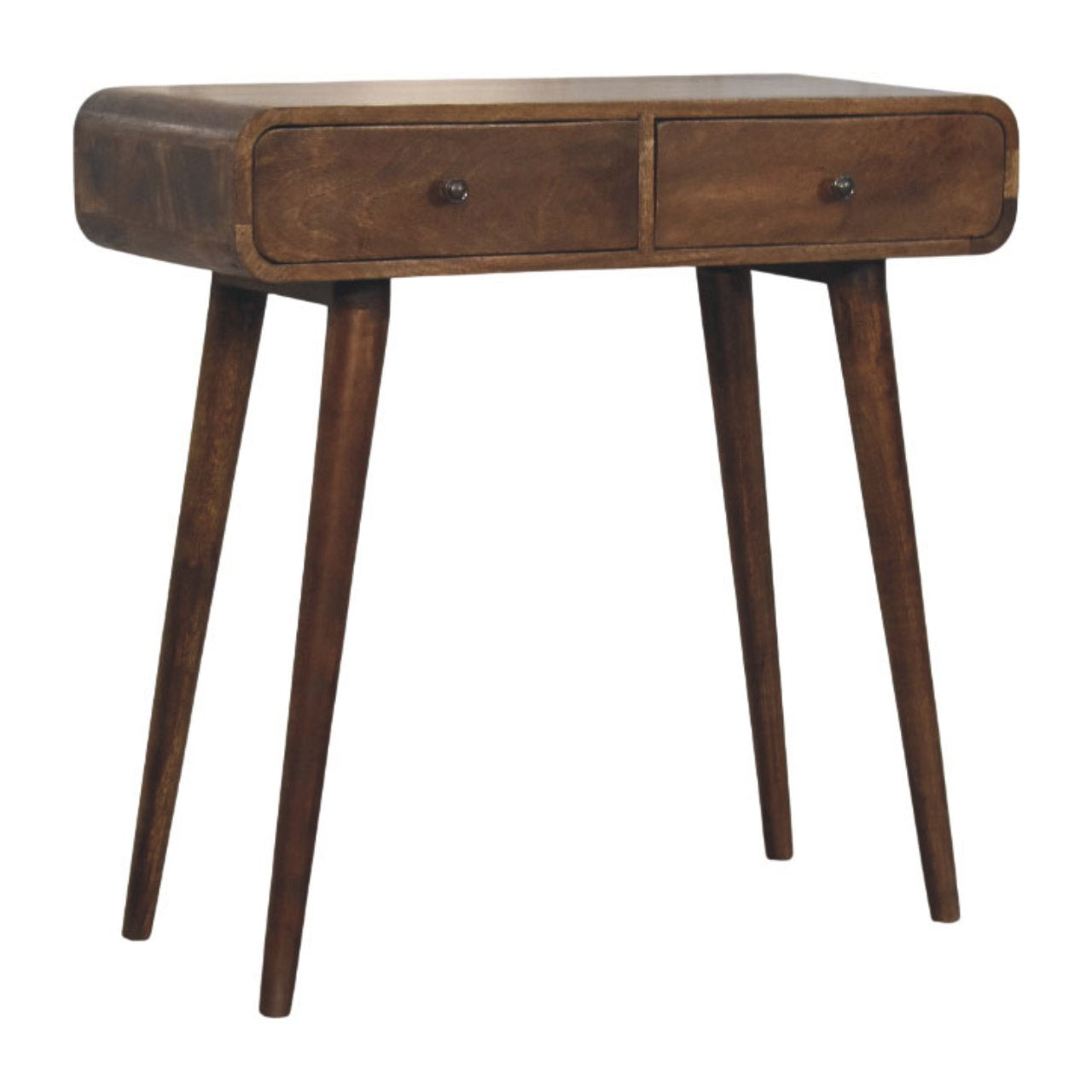 Console Classique Grise aux Coins Arrondis