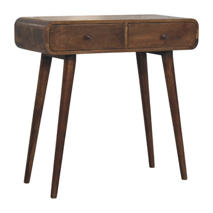 Console Classique Grise aux Coins Arrondis
