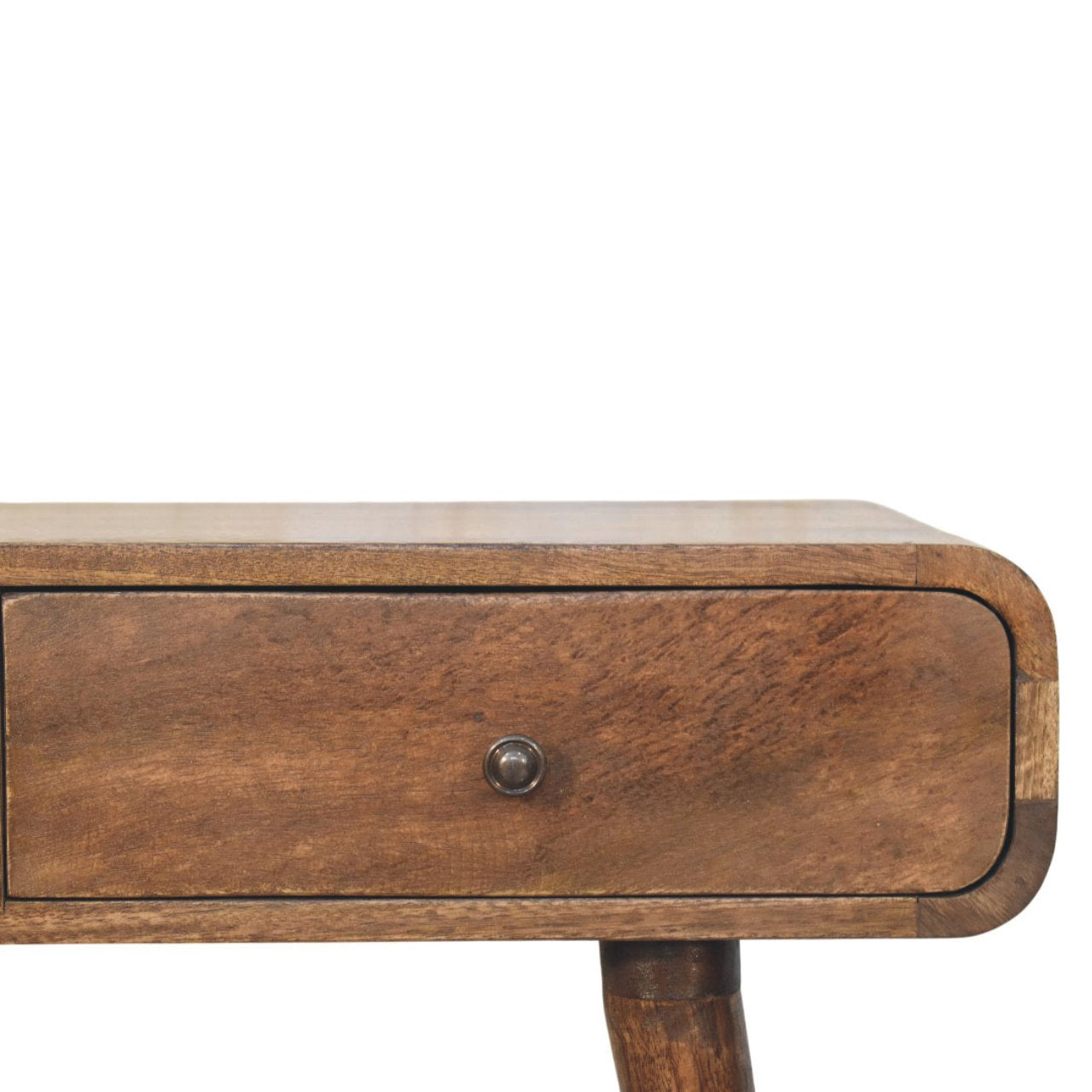 Console Classique Grise aux Coins Arrondis