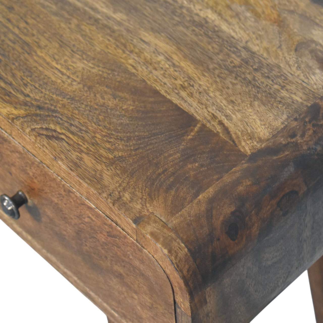 Console Classique Grise aux Coins Arrondis