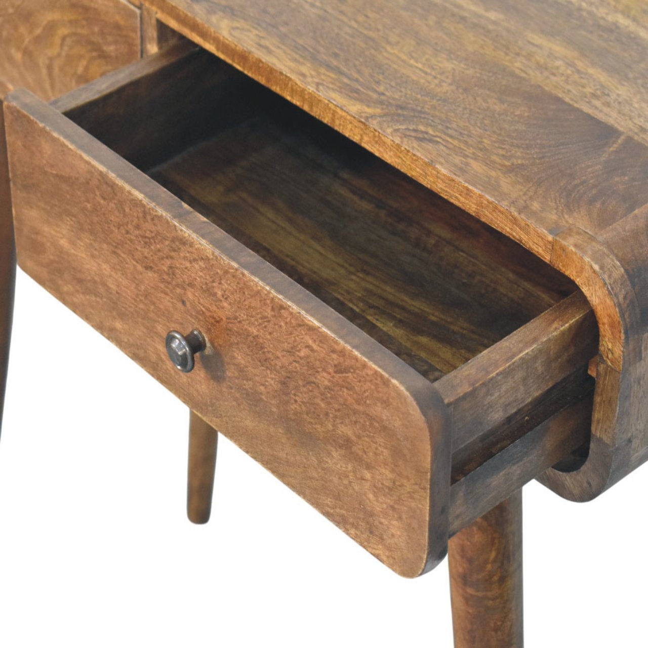 Console Classique Grise aux Coins Arrondis