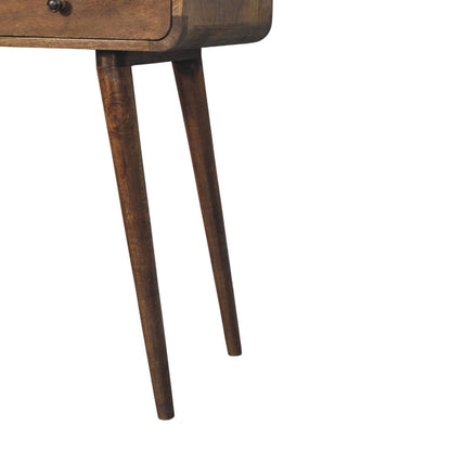 Console Classique Grise aux Coins Arrondis