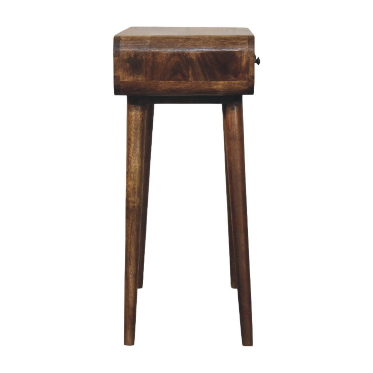 Console Classique Grise aux Coins Arrondis