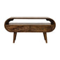 Rounded Edge 2-Drawer Media Unit