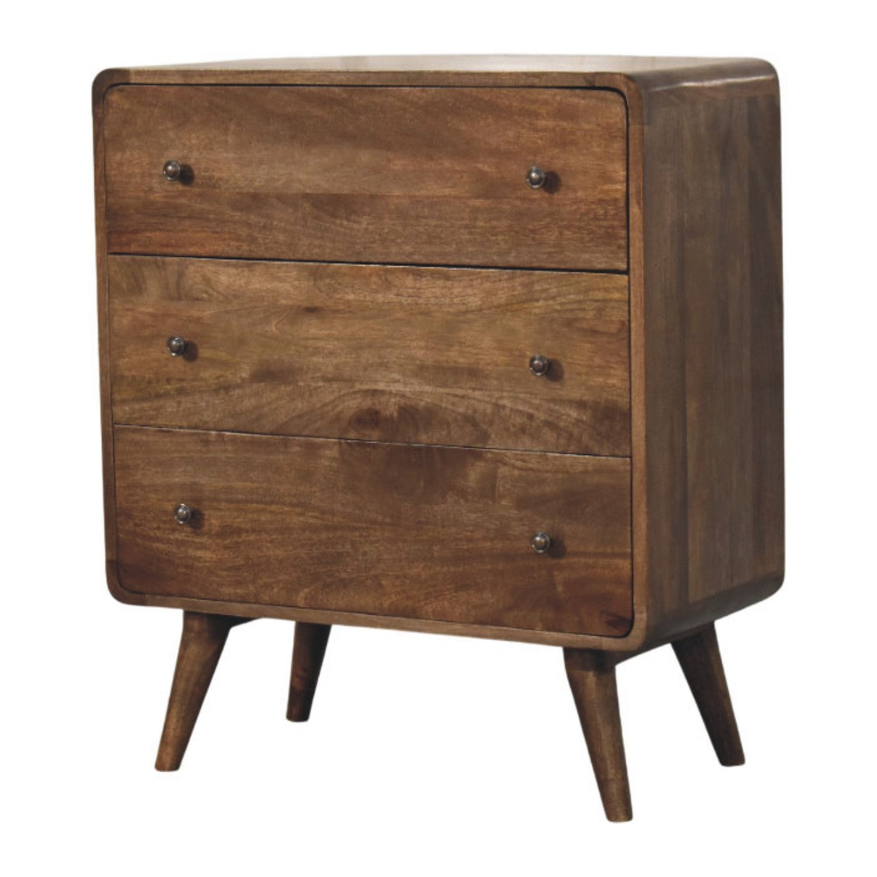 Commode 3 Tiroirs à Bords Arrondis