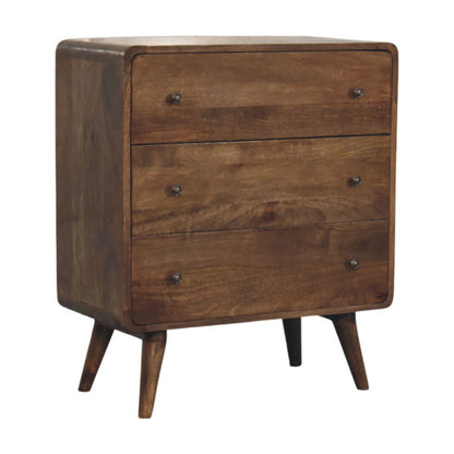 Commode 3 Tiroirs à Bords Arrondis