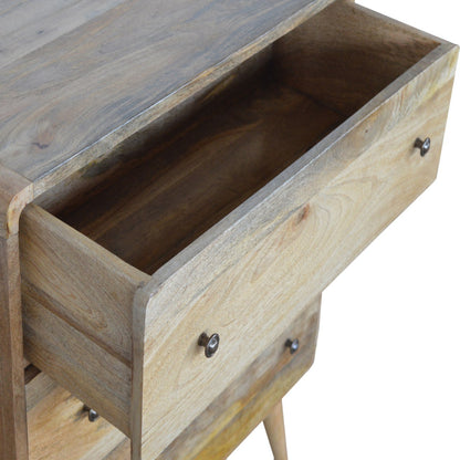 Cómoda Curvada Estilo Roble