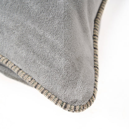 The Velvet Crush Cushion Cover - Grey - 50x50