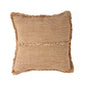 The Sahara Fringe Cushion Cover - Natural Brown - 50x50