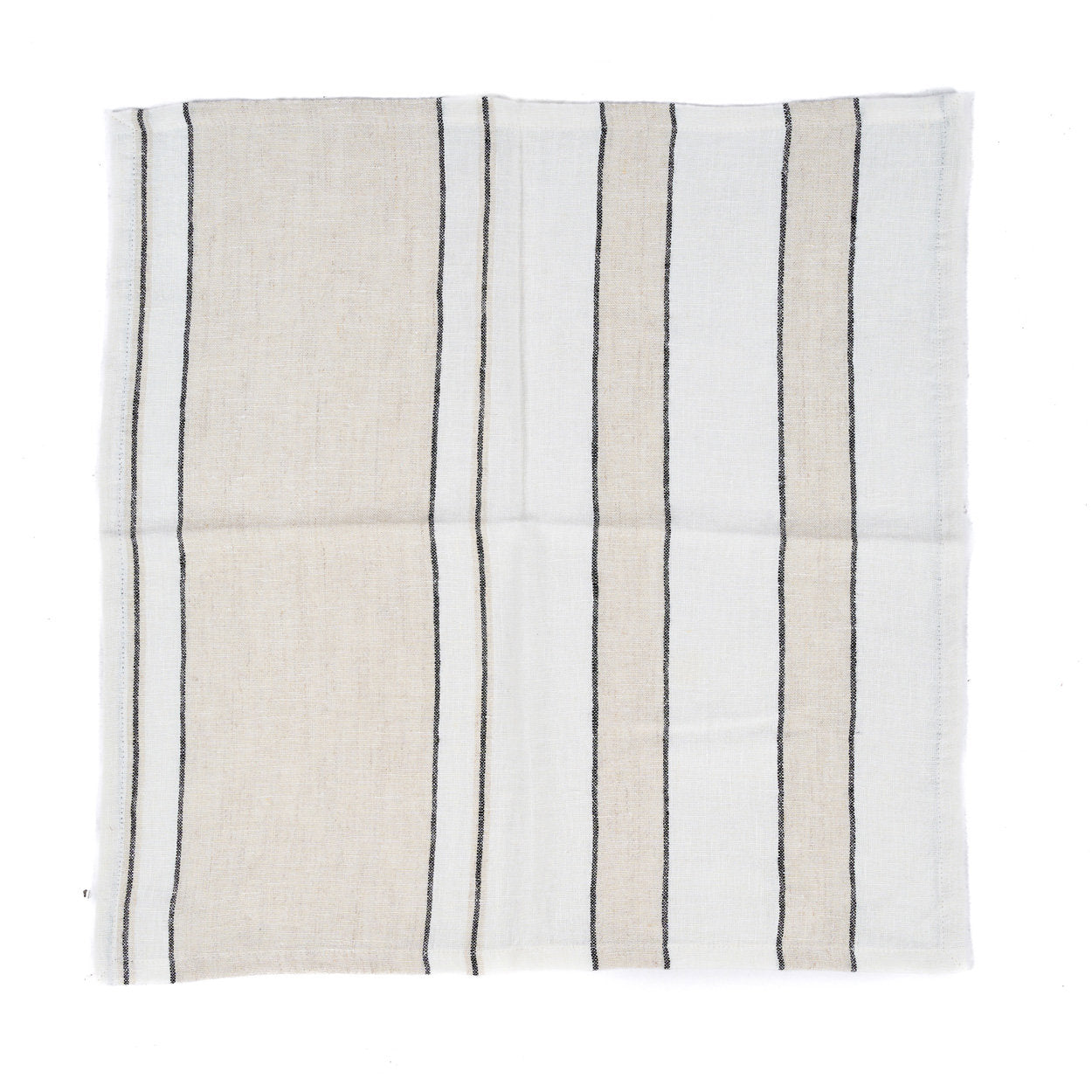 The Provence Napkin - Natural Black and White - 45x45