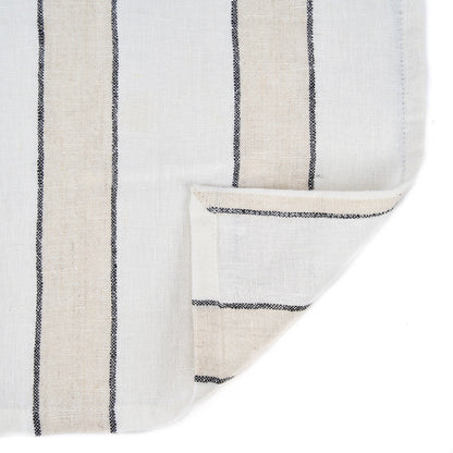 The Provence Napkin - Natural Black and White - 45x45