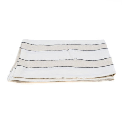 The Provence Napkin - Natural Black and White - 45x45