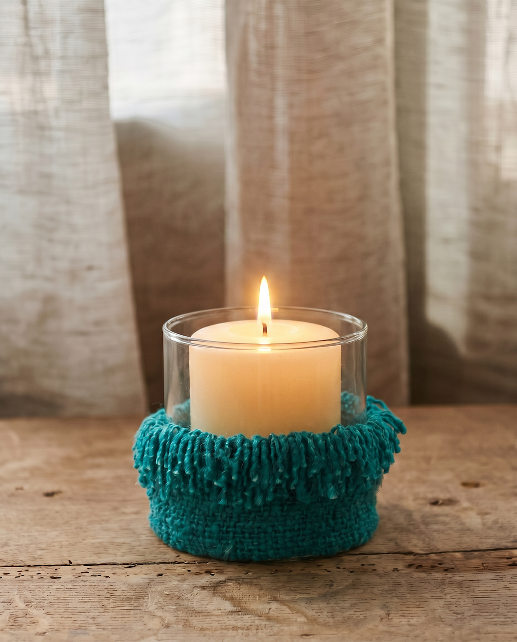 The Oh My Gee Candle Holder - Aqua - XL