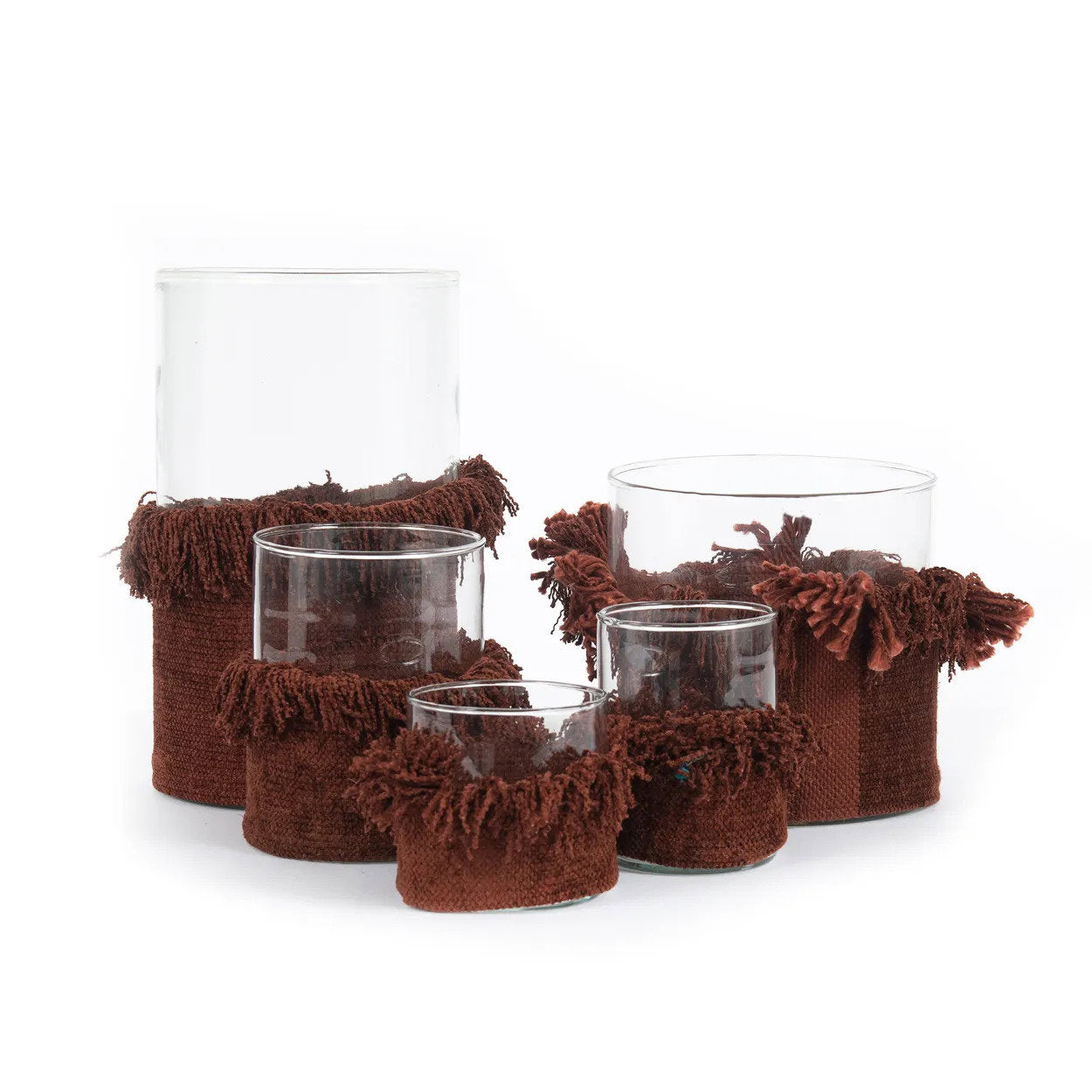 The Oh My Gee Candle Holder - Burgundy Velvet - M
