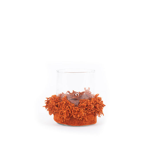 The Oh My Gee Candle Holder - Rust Velvet - Medium