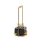 The Golden Marble Candle Holder - Gold Black - L