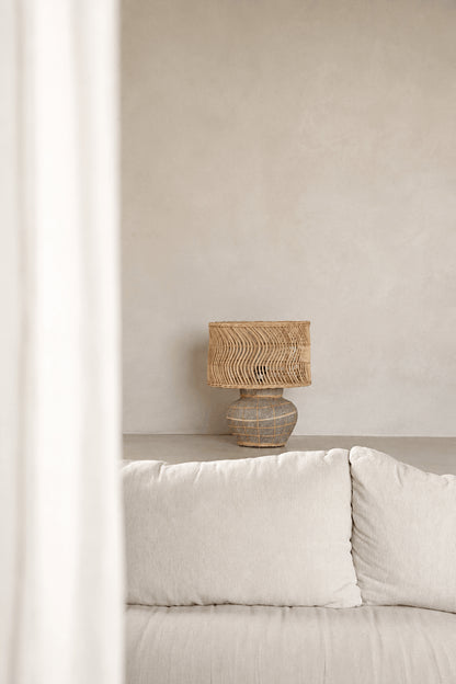 The Kythira Table Lamp - Natural Concrete