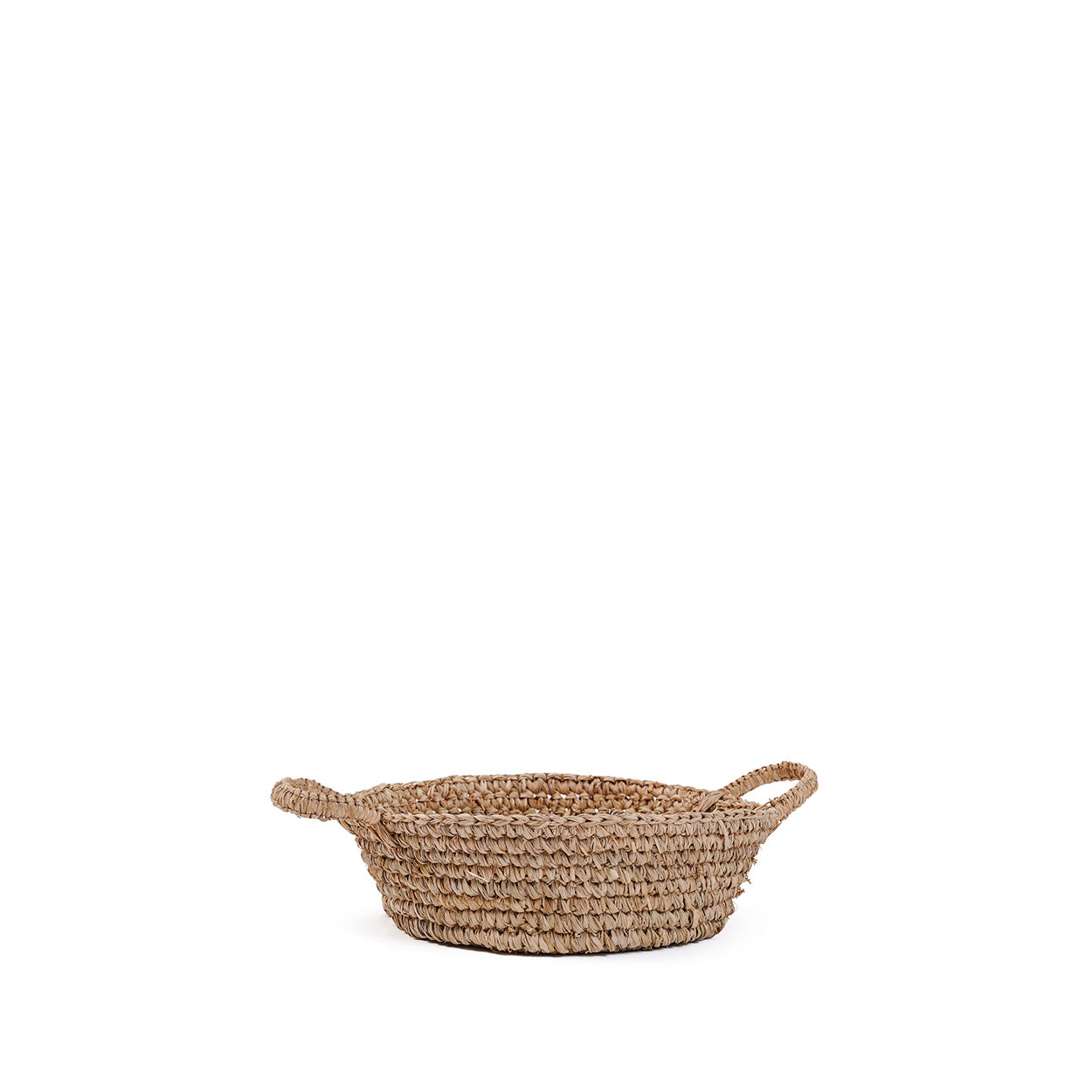 Raffia Basket Tray - Natural - S