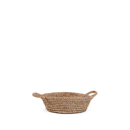 Raffia Basket Tray - Natural - S