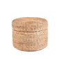 The Circle Storage Ottoman - Natural