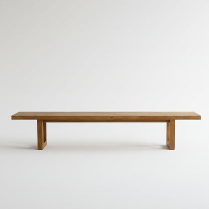 Bench with Square Foot - Natural - 280