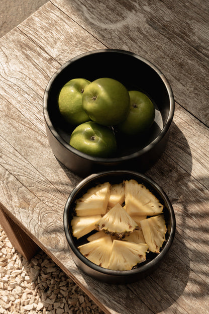 The Burned Cylinder Dish - Black - S