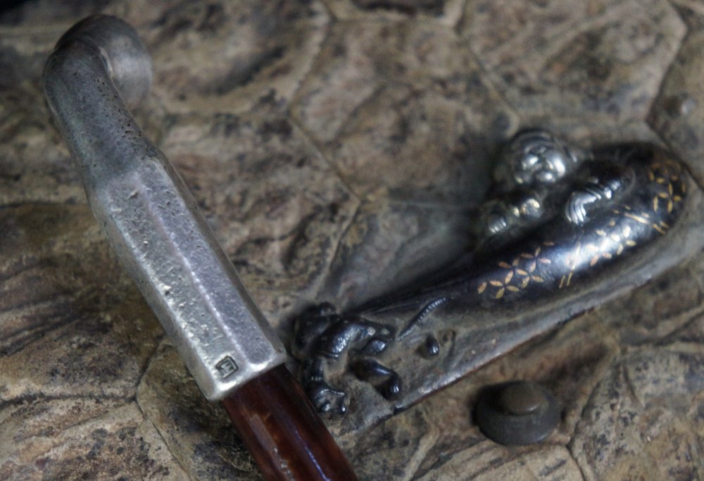 Silver Kiseru pipe Edo 1800