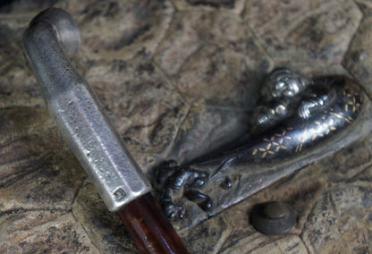 Silver Kiseru pipe Edo 1800