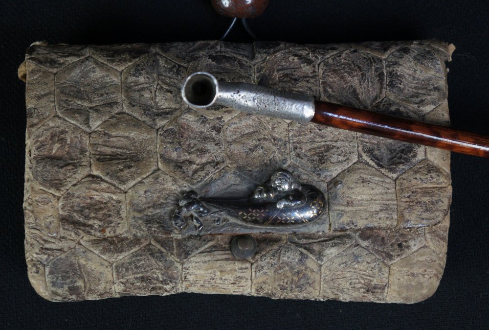 Silver Kiseru pipe Edo 1800