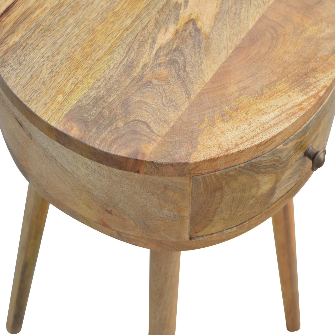 Mesa de Cabeceira Nórdica de Formato Circular
