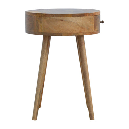 Mesa de Cabeceira Nórdica de Formato Circular