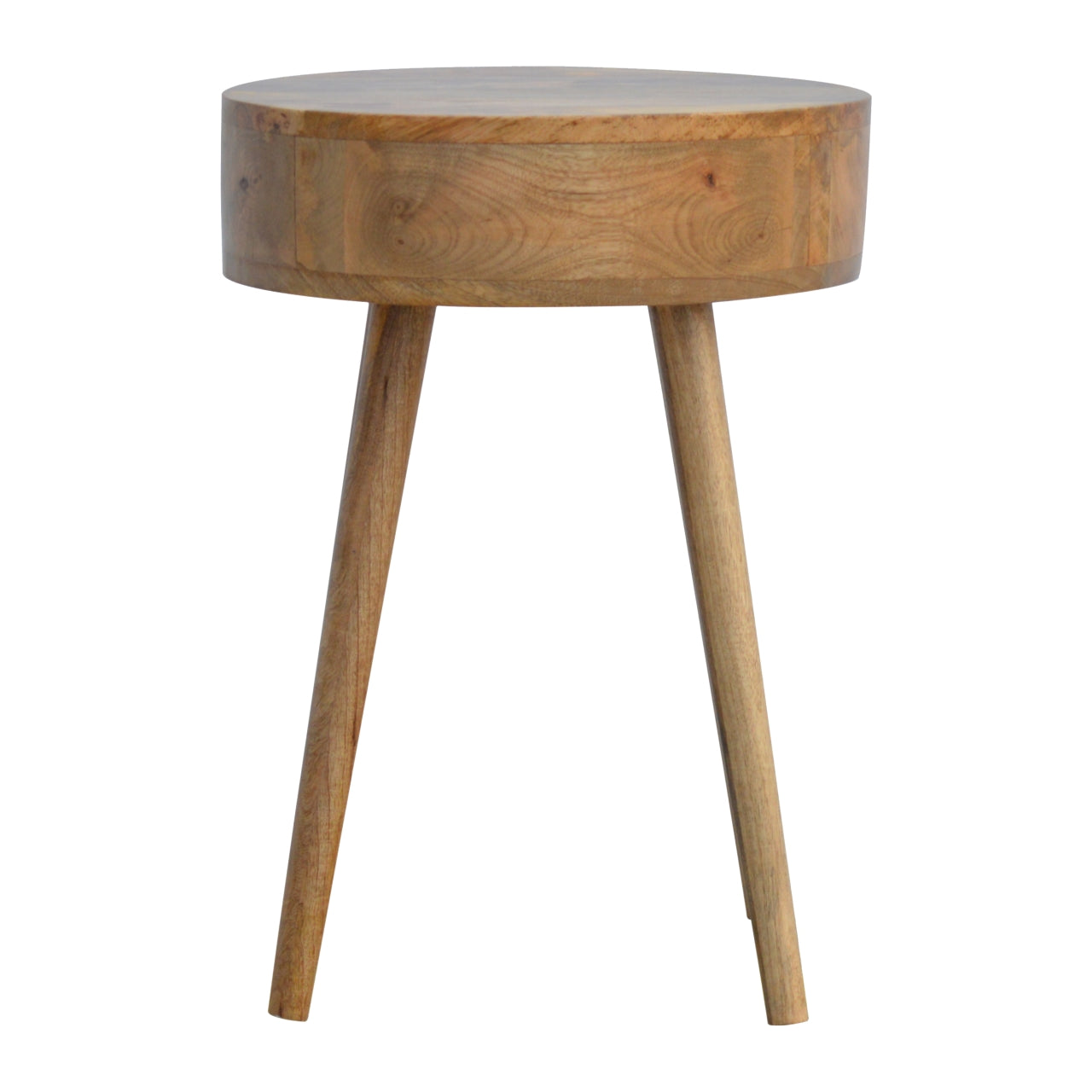 Mesa de Cabeceira Nórdica de Formato Circular