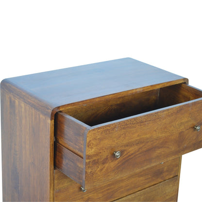 Cómoda Curvada em Castanho
